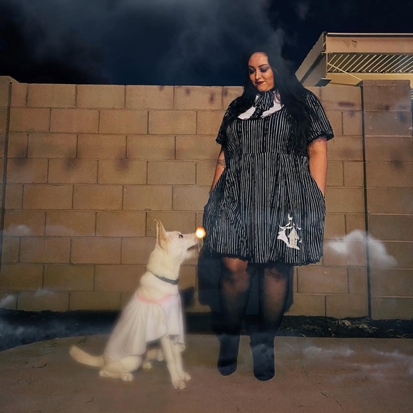 Disney Black and White Jack Skellington Mini Dress - Picture 9 of 9